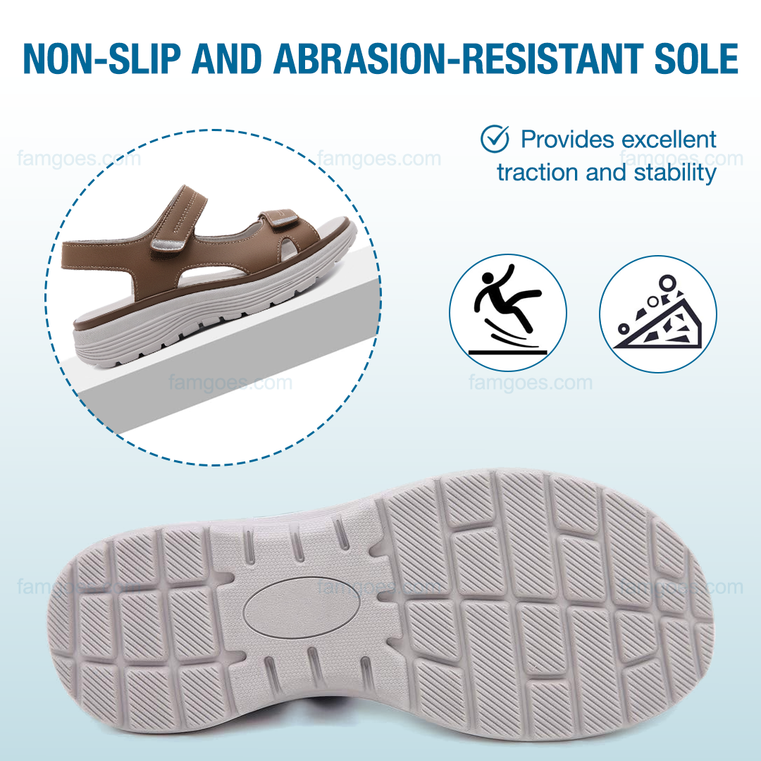 Harmona Orthopedic Sandals - Brown