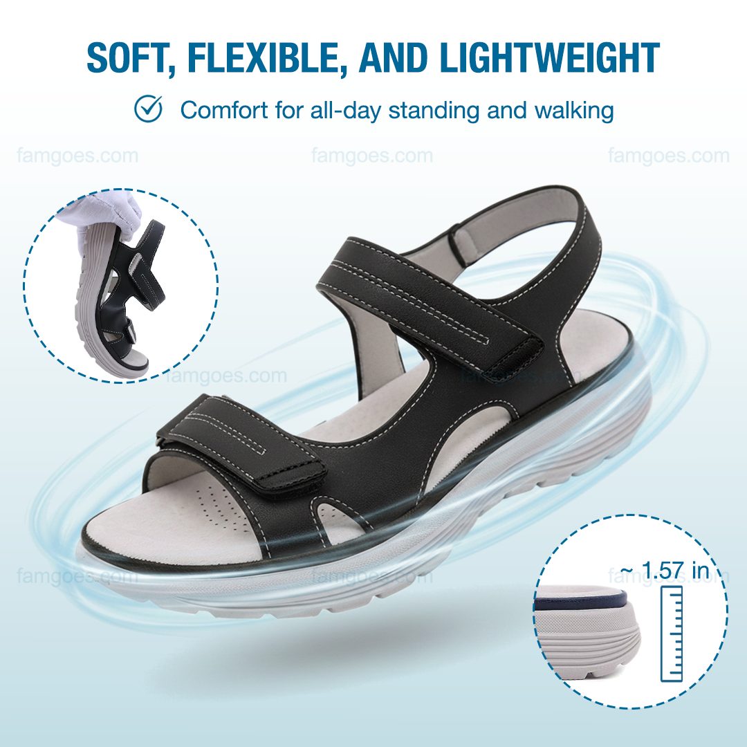 Harmona Orthopedic Sandals - Black