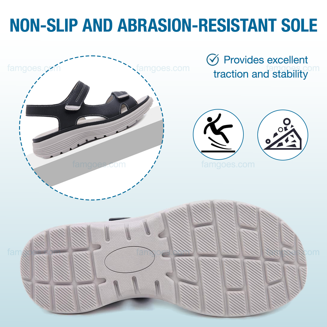 Harmona Orthopedic Sandals - Black