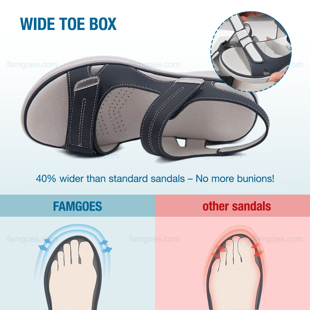 Harmona Orthopedic Sandals - Black