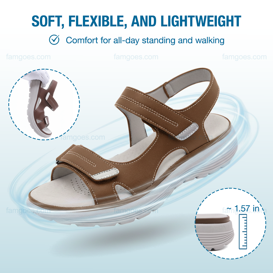 Harmona Orthopedic Sandals - Brown