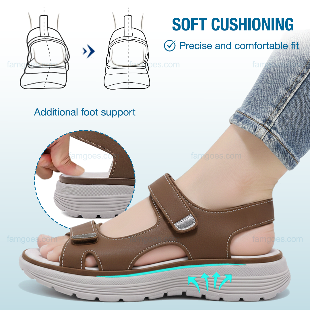 Harmona Orthopedic Sandals - Brown