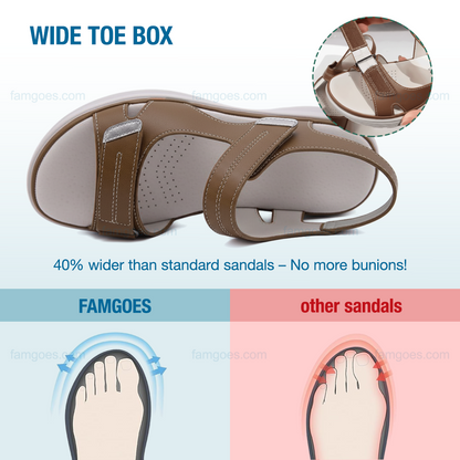 Harmona Orthopedic Sandals - Brown