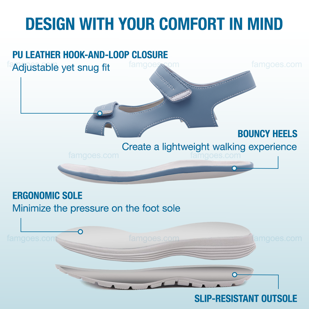 Harmona Orthopedic Sandals - Blue
