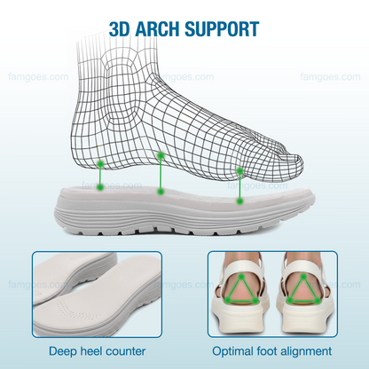 Harmona Orthopedic Sandals - White