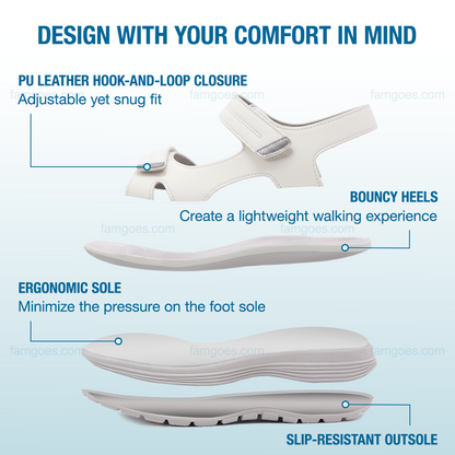 Harmona Orthopedic Sandals - White