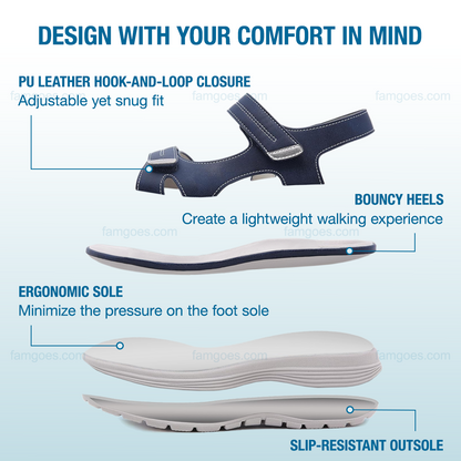 Harmona Orthopedic Sandals - Navy