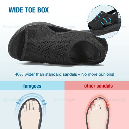 Sanavita Orthopedic Sandals - Black