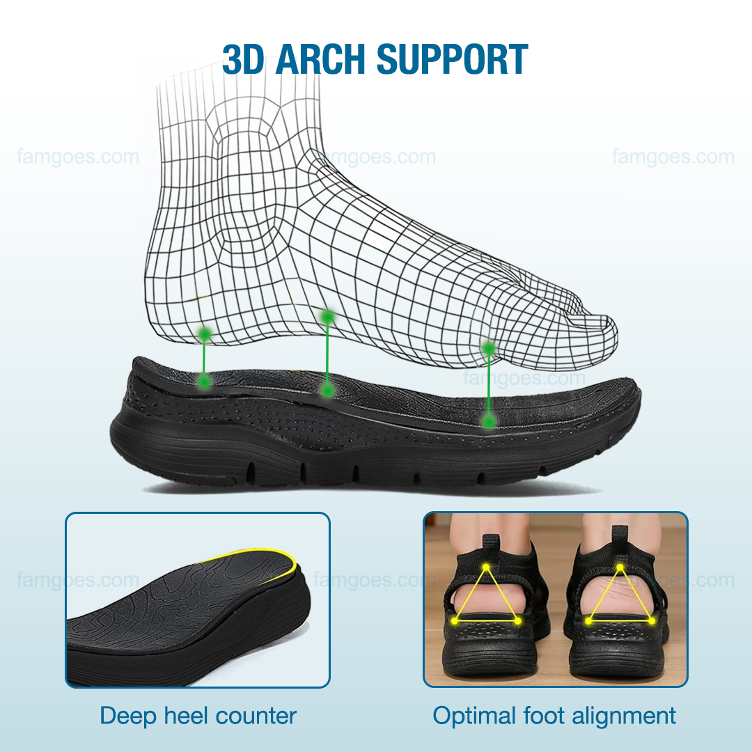 Sanavita Orthopedic Sandals - Black