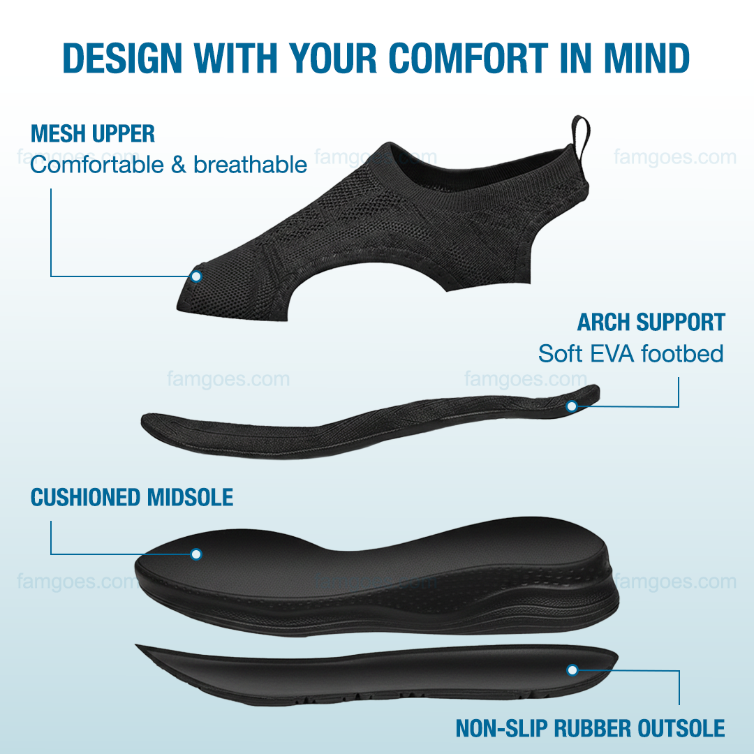 Sanavita Orthopedic Sandals - Black