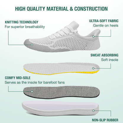 Freevo Hands-Free Barefoot Shoes - White