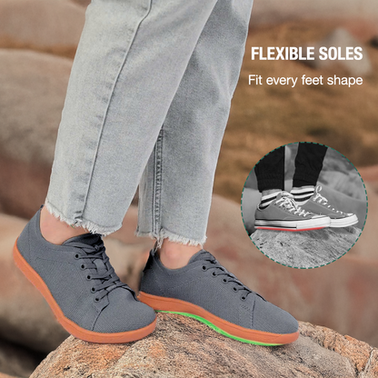 Zarvia Barefoot Shoes - Dark Grey Gum