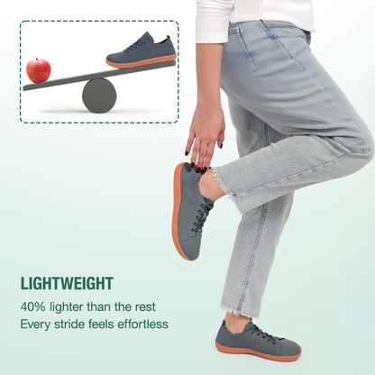 Zarvia Barefoot Shoes - Dark Grey Gum