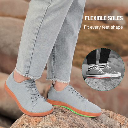 Zarvia Barefoot Shoes - Grey Gum