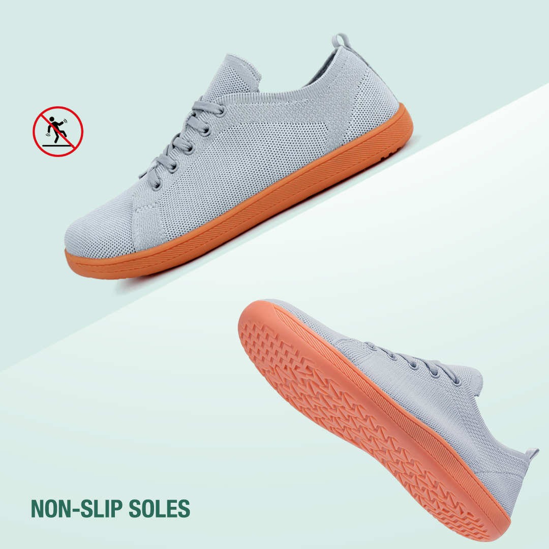 Zarvia Barefoot Shoes - Grey Gum
