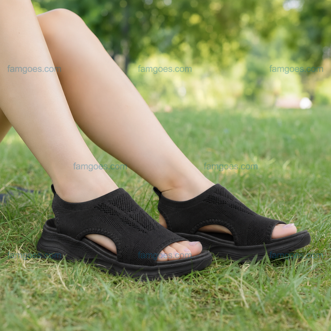 Sanavita Orthopedic Sandals - Black